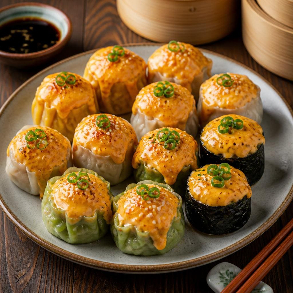 Dimsum Mentai Warkop 84 snack dimsum creamy dengan saus mentai